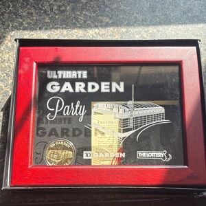 Ultimate Garden Party Framed Memorabilia with Red and Black Accents